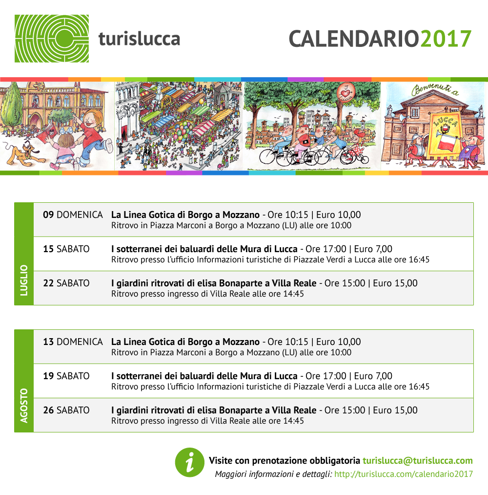 Calendario 2017 - luglio/agosto